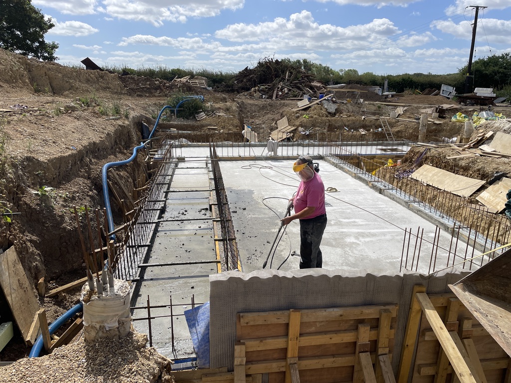 Concrete Foundation Pour Complete for Plot 3 Barn Conversion